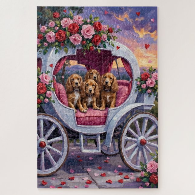 Cocker Spaniel Hund Valentinstag  (Vertikal)