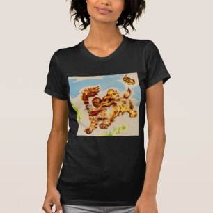 cocker spaniel-Hündchen auf dem Lauf T-Shirt