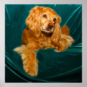 Cocker spaniel-Hündchen Poster