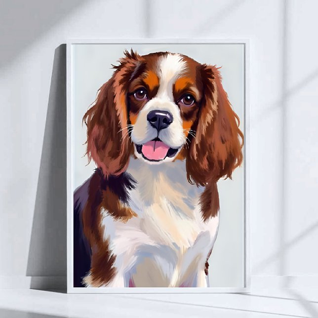 Cocker Spaniel-Hundemalerei Poster (Von Creator hochgeladen)