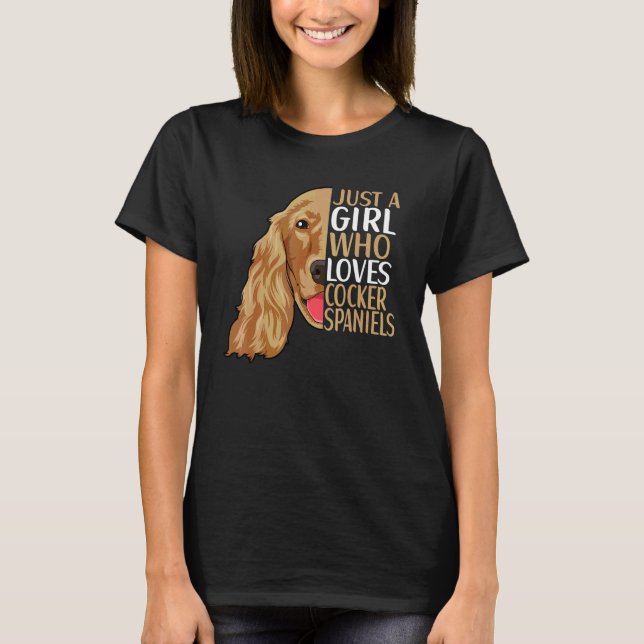 Cocker Spaniel Hundeoutfit  Cocker Spaniel 4 T-Shirt (Vorderseite)
