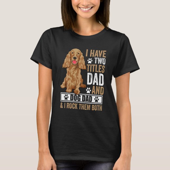 Cocker Spaniel-Hundeoutfit   Cocker Spaniel T-Shirt (Vorderseite)