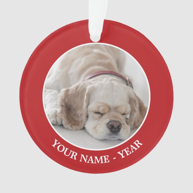 Cocker spaniel-Hundeschlafen Ornament (Vorderseite)
