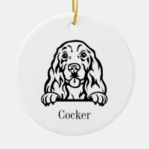 Cocker Spaniel Hundeschmuck Keramik Ornament