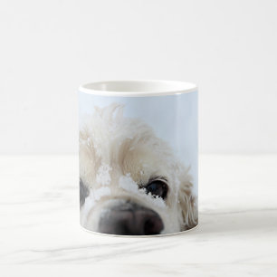 Cocker Spaniel im Schnee Kaffeetasse