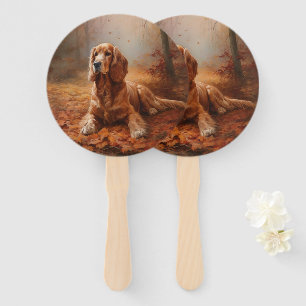 Cocker Spaniel in Herbstleaves Inspiriere Fall Fächer