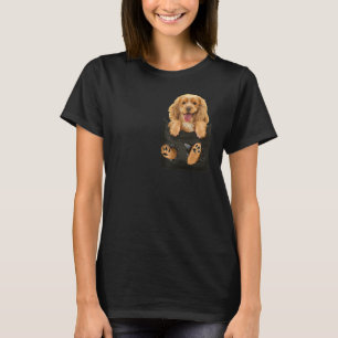 Cocker Spaniel in Pocket Puppy Hund T - Shirt Gesc
