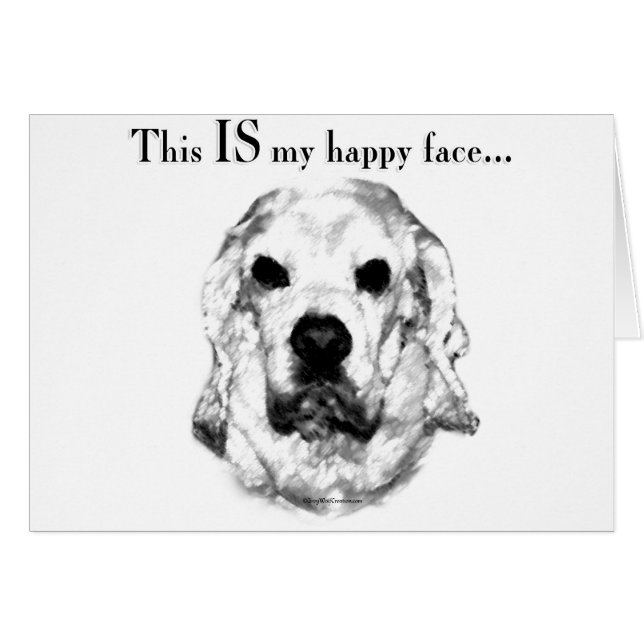 Cocker Spaniel Joyeux Visage (Devant horizontal)