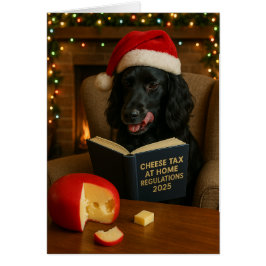 Cocker Spaniel 'Käse-Steuer' Weihnachtskarte