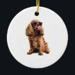 Cocker Spaniel Keramik Ornament<br><div class="desc">Cocker Spaniel</div>