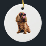 Cocker Spaniel Keramik Ornament<br><div class="desc">Cocker Spaniel</div>
