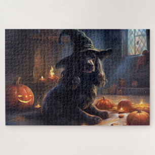 Cocker Spaniel Kürbisse Halloween Gruselig
