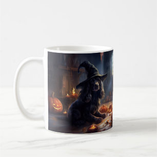 Cocker Spaniel Kürbisse Halloween Gruselig Kaffeetasse
