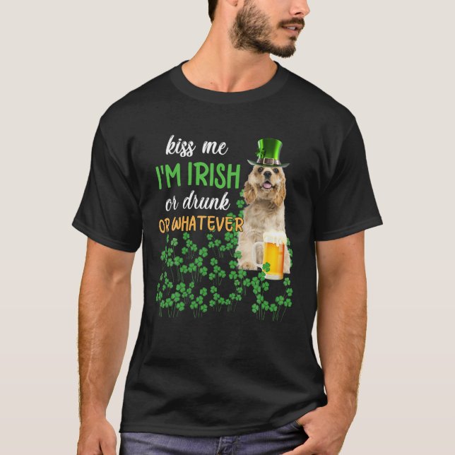 Cocker Spaniel küss mir, dass ich irisch oder Betr T-Shirt (Vorderseite)