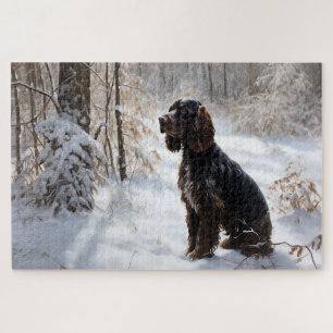 Cocker Spaniel Lass es schneien Weihnachten