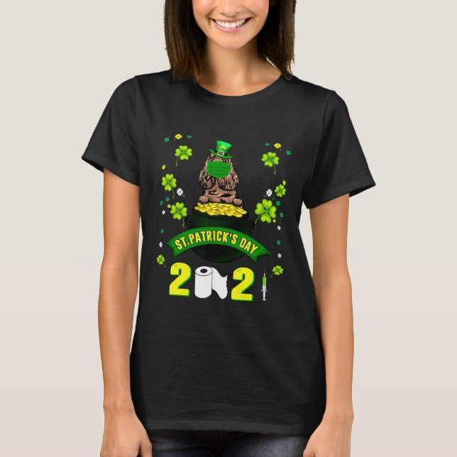 Cocker Spaniel Leprechaun Hunde Gesicht Maske St P T-Shirt (Vorderseite)