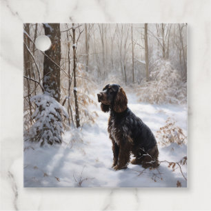 Cocker Spaniel Let It Snow Weihnachten Geschenkanhänger