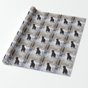 Cocker Spaniel Let It Snow Weihnachten Geschenkpapier