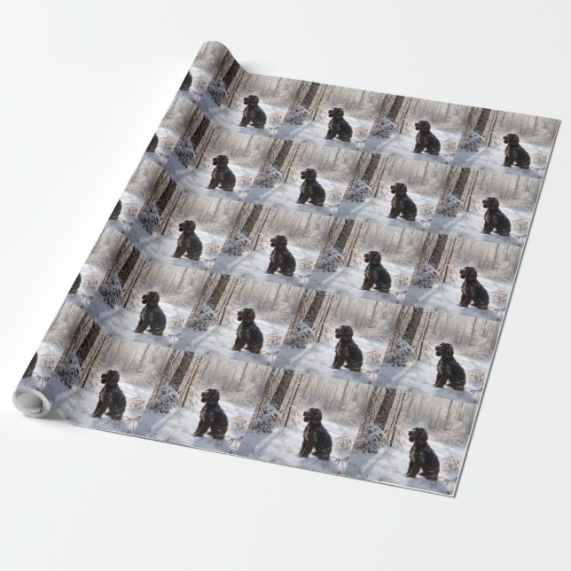Cocker Spaniel Let It Snow Weihnachten Geschenkpapier (Ungerollt)