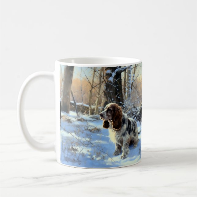 Cocker Spaniel Let It Snow Weihnachten Kaffeetasse (Links)
