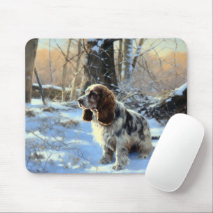 Cocker Spaniel Let It Snow Weihnachten Mousepad
