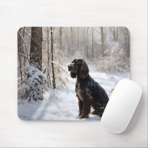 Cocker Spaniel Let It Snow Weihnachten Mousepad
