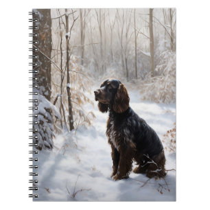 Cocker Spaniel Let It Snow Weihnachten Notizblock