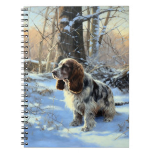 Cocker Spaniel Let It Snow Weihnachten Notizblock