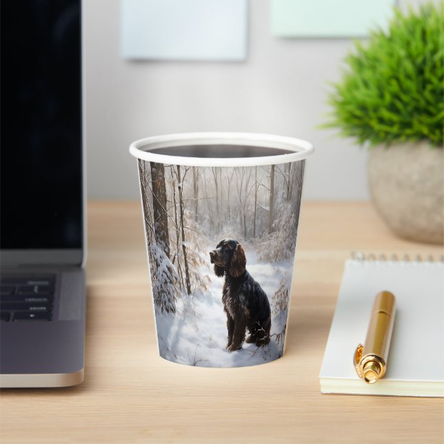 Cocker Spaniel Let It Snow Weihnachten Pappbecher (InSitu)