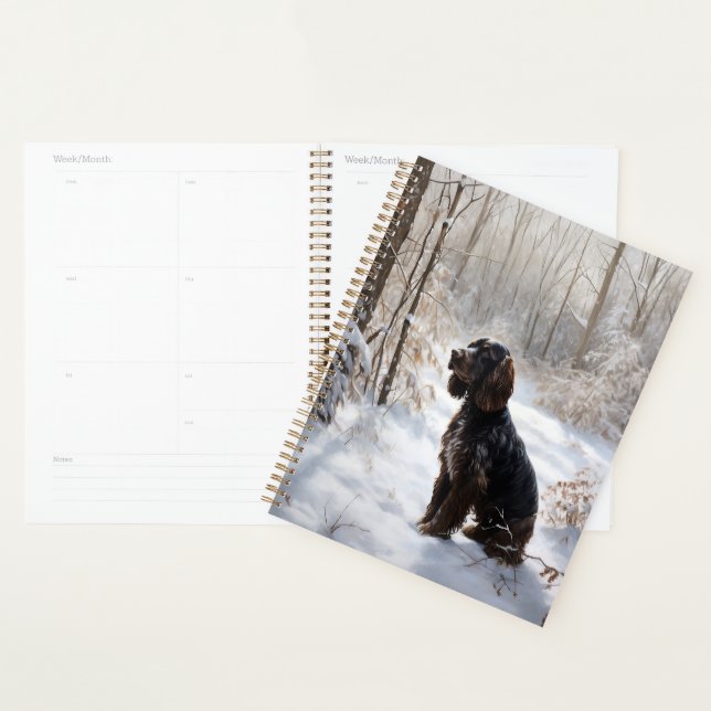 Cocker Spaniel Let It Snow Weihnachten Planer (Anzeige)