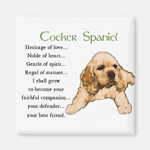 Cocker spaniel-Liebhaber-Geschenke Magnet