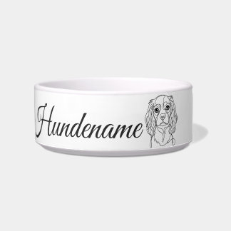 Cocker Spaniel Line Art personalized bowl Napf