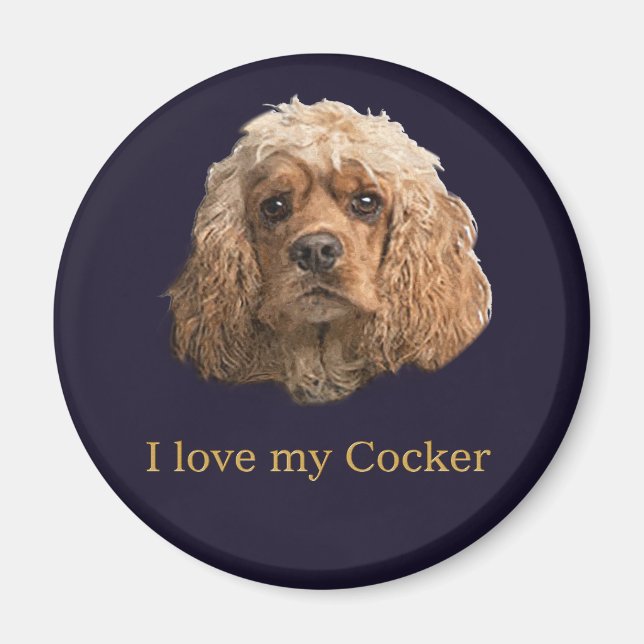 Cocker Spaniel Magnet (Vorne)