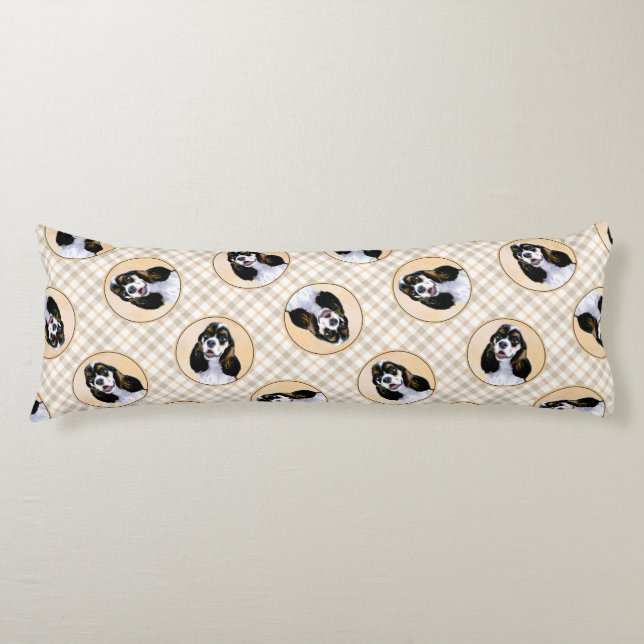 Cocker Spaniel Malerei Parti Tan Original Dog Art Seitenschläferkissen (Vorderseite)