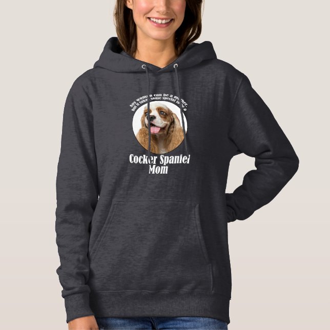 Cocker Spaniel Mama Hoodie (Vorderseite)