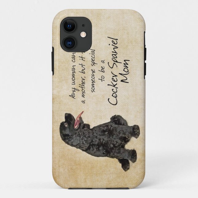Cocker Spaniel Maman iPhone 6 Coque (Dos)