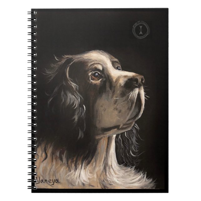 cocker spaniel note book notizblock (Vorderseite)