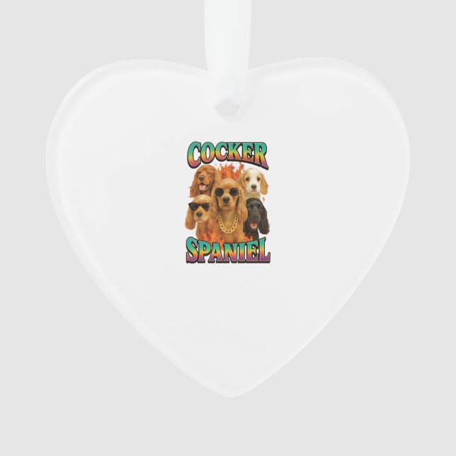 Cocker Spaniel Ornament (Vorderseite)