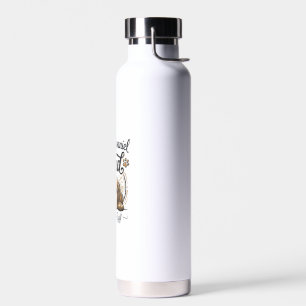 Cocker Spaniel Papa Leben ist rau Vintage Hund Shi Trinkflasche