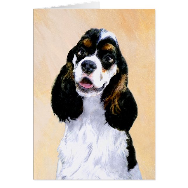 Cocker Spaniel (Parti) Peinture - Art Chien origin (Devant)