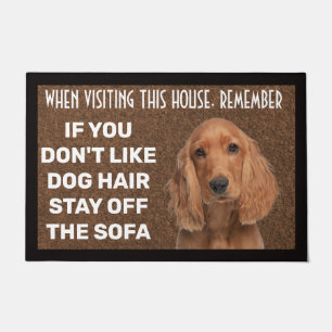 Cocker Spaniel personalisierte Fußmatte
