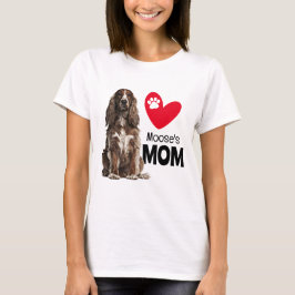 Cocker Spaniel Personalisierte Mama T - Shirt
