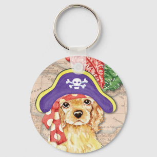 Cocker Spaniel Pirate Schlüsselanhänger