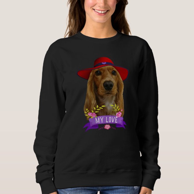 Cocker Spaniel Pop Liebe Cocker Spaniels Vater Mam Sweatshirt (Vorderseite)