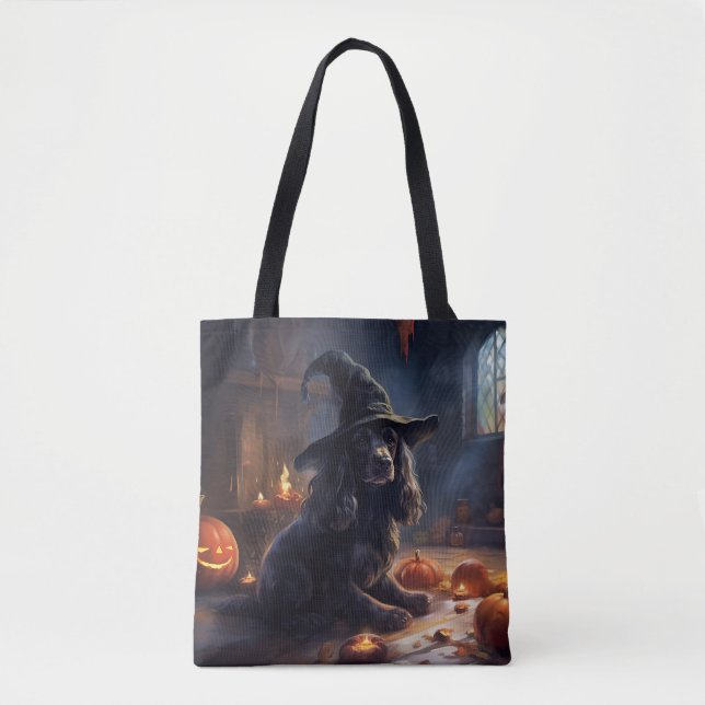 Cocker Spaniel Pumpkins Halloween Beängstigend Tasche (Vorderseite)