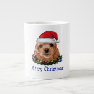 Cocker spaniel Puppi Weihnachten Jumbo-Tasse