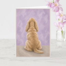 Cocker Spaniel Rainbow Bridge Beileidskarte Karte