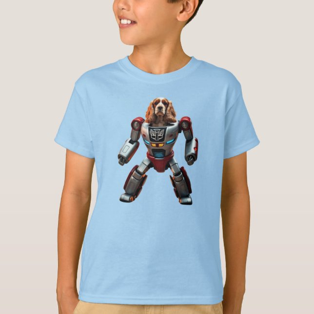 Cocker Spaniel Robot T-Shirt pour enfant (Devant)