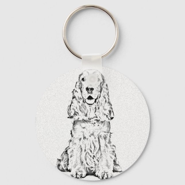 Cocker Spaniel Schlüsselanhänger (Vorderseite)