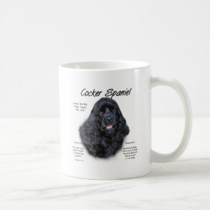 Cocker Spaniel (schwarz) Geschichtsdesign Kaffeetasse